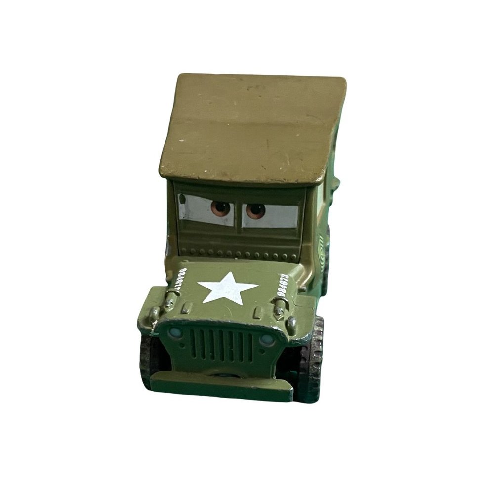 Disney Pixar Cars Sarge Jeep "42  (SKUP1)